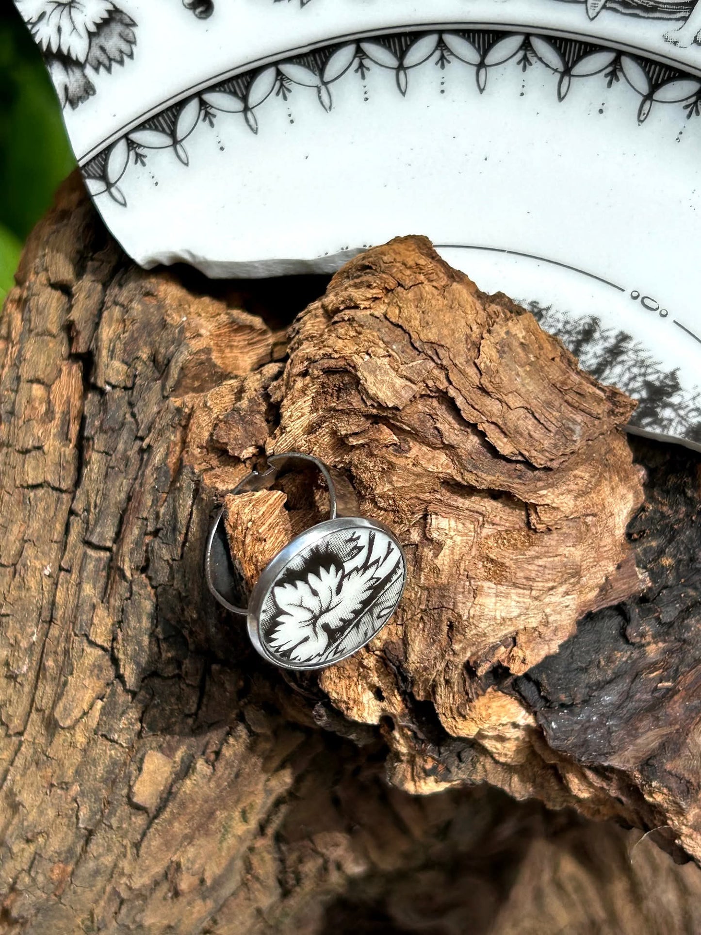 Bague en porcelaine