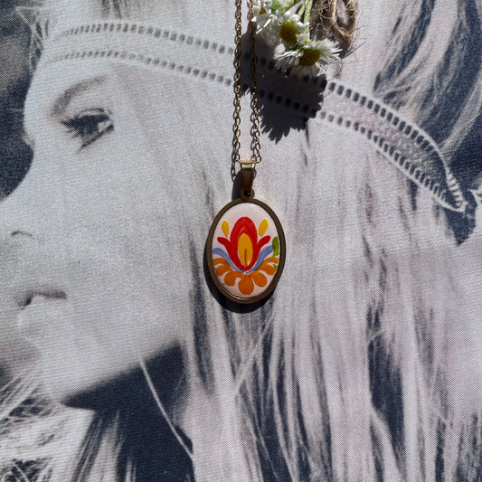 Collier ovale Pop'70